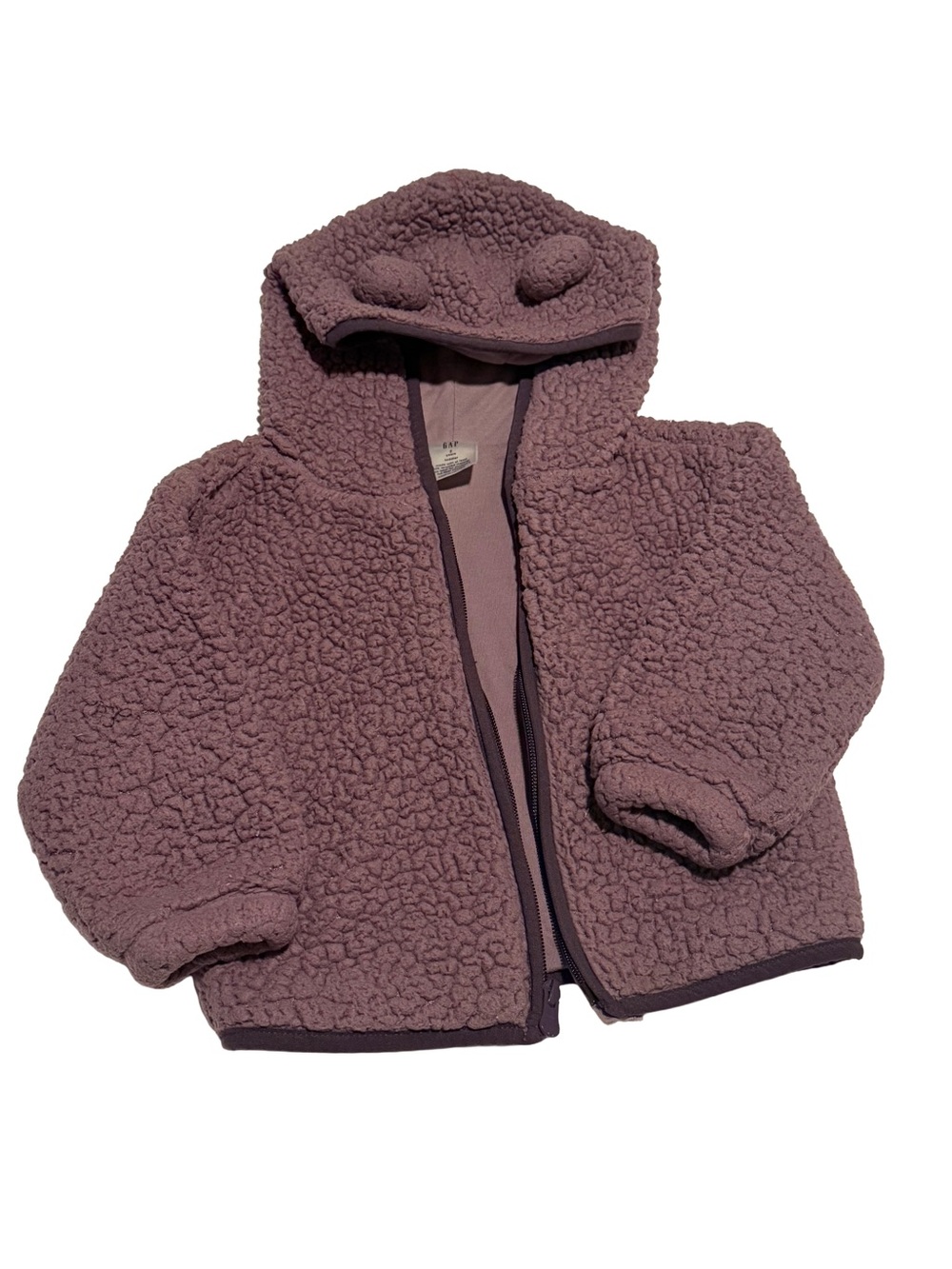 GAP Kids Mauve Hooded Fleece Jacket